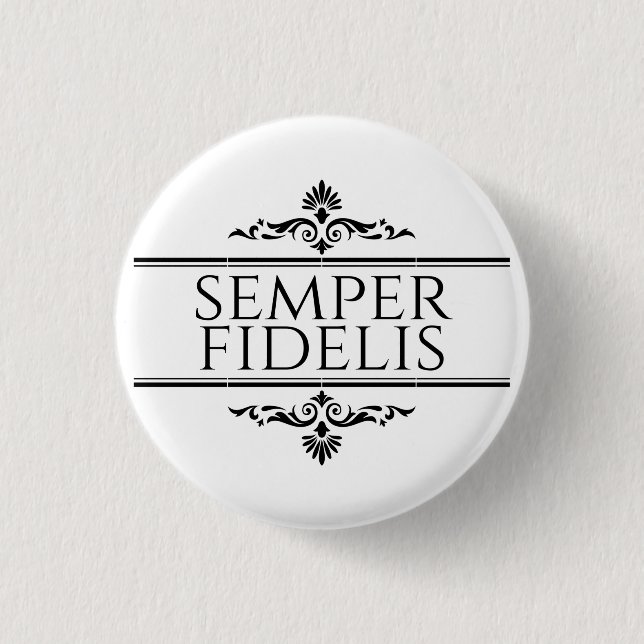 Bóton Redondo 2.54cm Semper Fidelis (Frente)