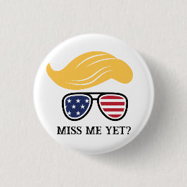 Bóton Redondo 2.54cm Senhorita Me, Ainda Engraçado Botão de Trump 2024