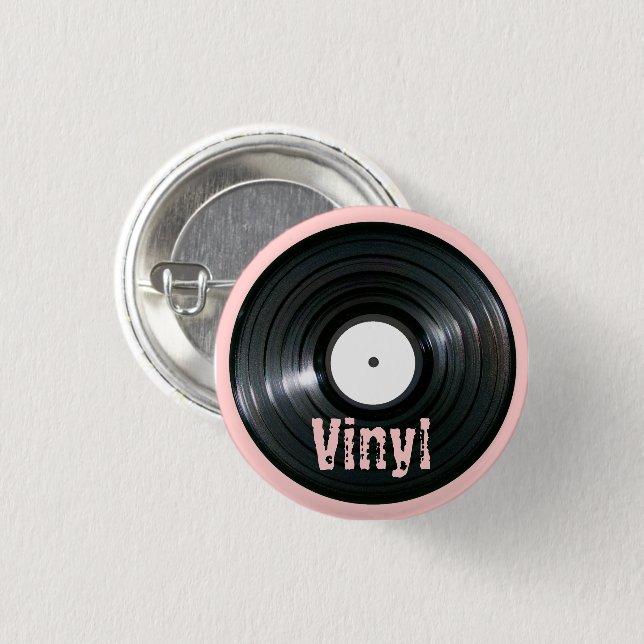 Bóton Redondo 2.54cm Série de registros LP (Frente & Verso)