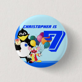 Bóton Redondo 2.54cm Sétimo aniversário