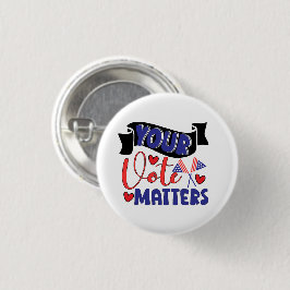 Bóton Redondo 2.54cm Seu Voto É Importante