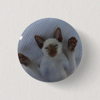 Bóton Redondo 2.54cm Siamese cat button