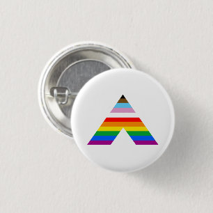 Bóton Redondo 2.54cm Símbolo Ally do POC LGBTQ