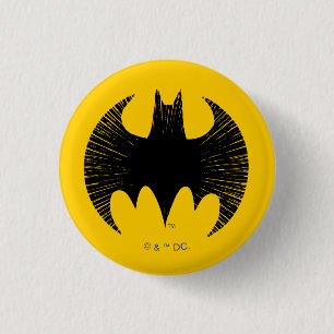 Bóton Redondo 2.54cm Símbolo Batman Logotipo Streak