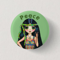 Símbolo de Pintinho Hippie Psicodélico Banda de Ca