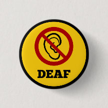 símbolo surdo amarelo