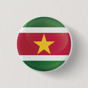 Bóton Redondo 2.54cm Sinalizador de Ícone Arredondado do Suriname