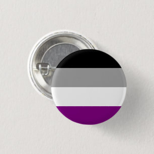 Bóton Redondo 2.54cm Sinalizador de Orgulho Asexual