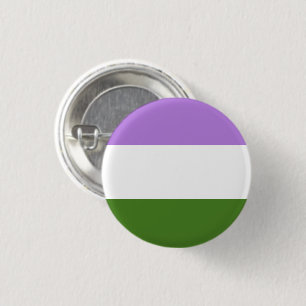 Bóton Redondo 2.54cm Sinalizador do Orgulho do Genderqueer