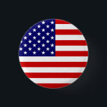 Bóton Redondo 2.54cm Sinalizador EUA pbcn<br><div class="desc">USA Flag Pinback Button Design © Trinkets and Things 2017 - AHP Design. Todos os Direitos Reservados. 080517</div>