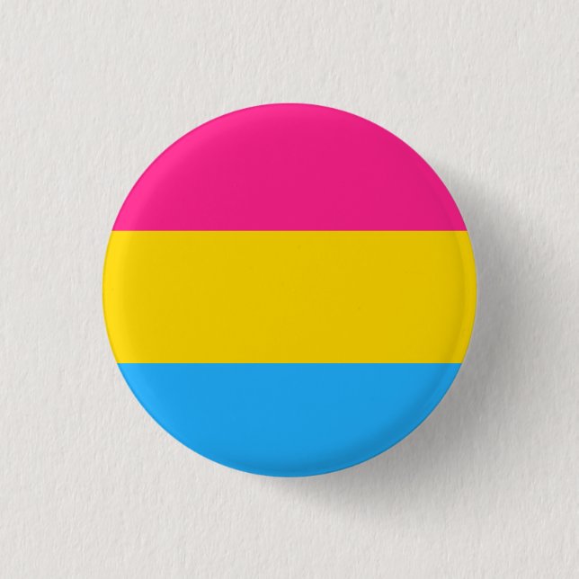 Bóton Redondo 2.54cm Sinalizador Pansexual (Frente)