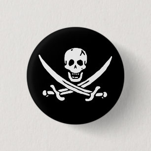 Bóton Redondo 2.54cm Sinalizador Pirate