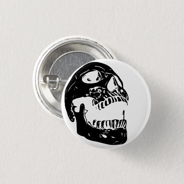Bóton Redondo 2.54cm Skull - der Schrei (Frente & Verso)