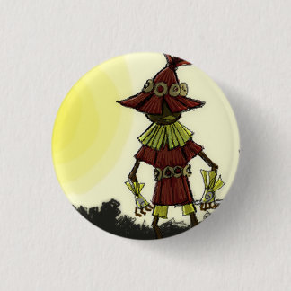 Bóton Redondo 2.54cm Skullkid folheia a floresta