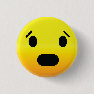 Bóton Redondo 2.54cm Smilie enfrenta Scared