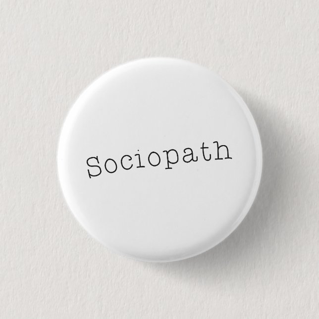 Bóton Redondo 2.54cm Sociopath (Frente)