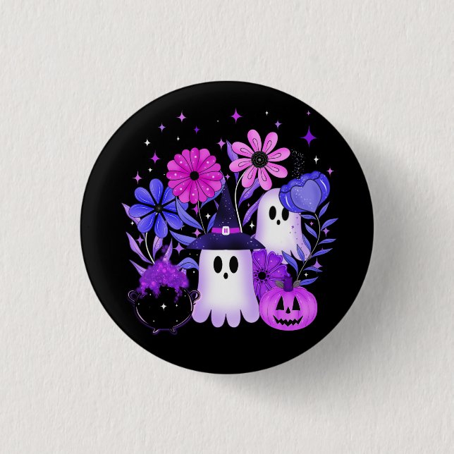 Bóton Redondo 2.54cm Sonhos Boo-tanicais (Frente)