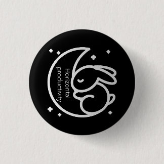 Bóton Redondo 2.54cm Sono de produtividade horizontal