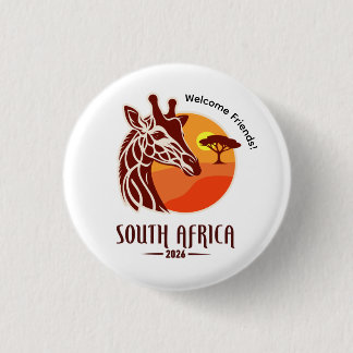 Bóton Redondo 2.54cm South Africa 2026 International Convention Pin