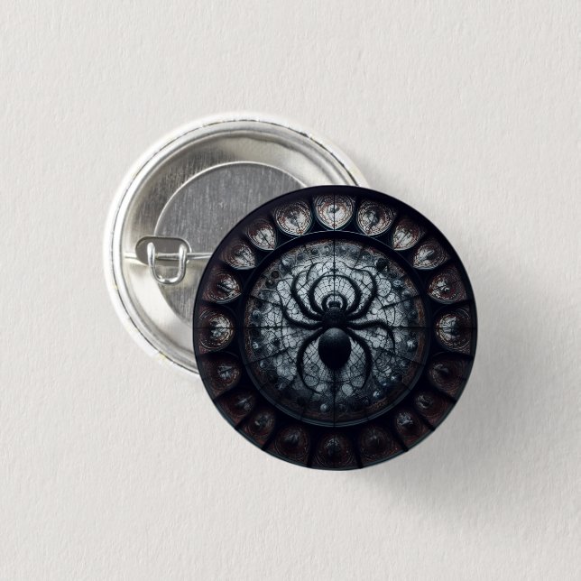 Bóton Redondo 2.54cm Spider Queen Button (Frente & Verso)