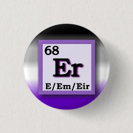 Bóton Redondo 2.54cm Spivak - Periodic Table personal gender pronouns