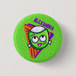 Bóton Redondo 2.54cm Spooktacular Personalized Zombie Button
