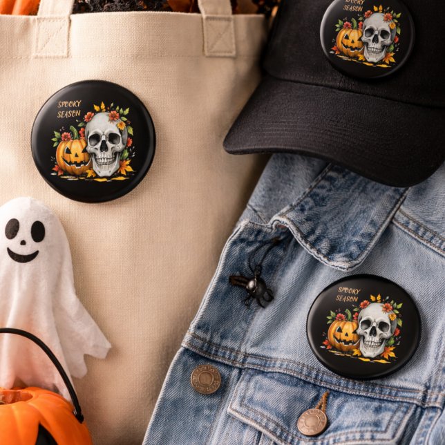 Bóton Redondo 2.54cm Spooky Season Halloween (Criador carregado)