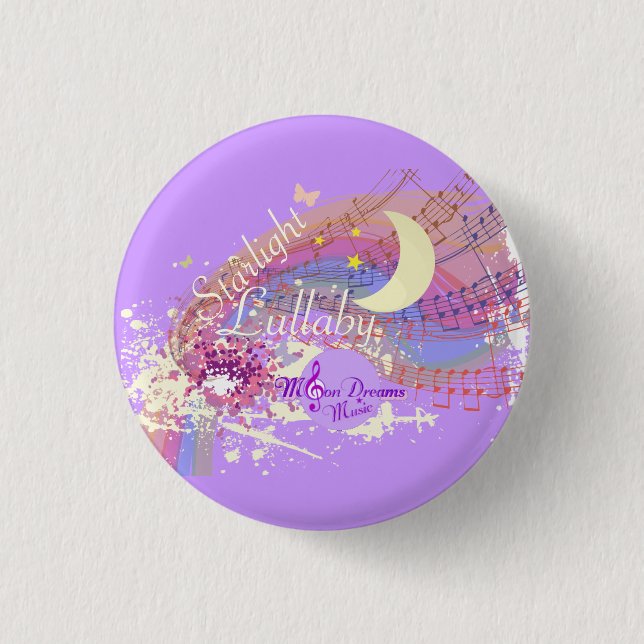 Bóton Redondo 2.54cm Starlight Lullaby Colorsplash Round Magnet (Frente)