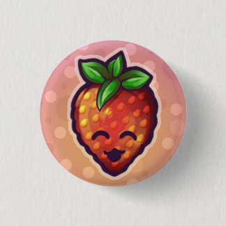 Bóton Redondo 2.54cm Strawberry^o^