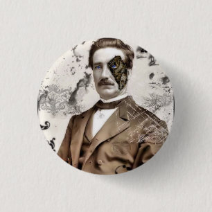 Bóton Redondo 2.54cm Substituição Botão do Sr. Growland