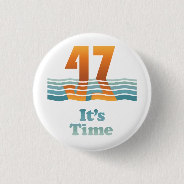 Bóton Redondo 2.54cm Sunset 47 1.25-inch Button (Frente)