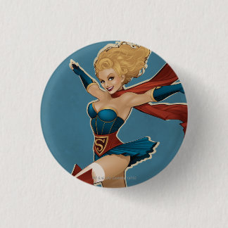 Bóton Redondo 2.54cm Supergirl Bombshell