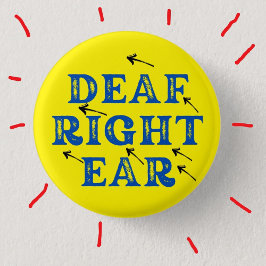 Bóton Redondo 2.54cm surdo Duro direito do ouvido surdo surdez surdez