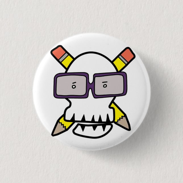 Bóton Redondo 2.54cm T original do logotipo (Frente)