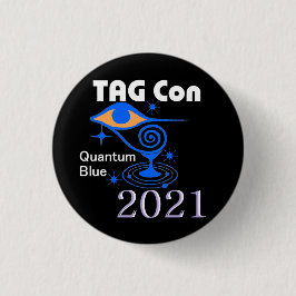 Bóton Redondo 2.54cm TAG Con 2021 - Quantum Blue - BLACK - Button