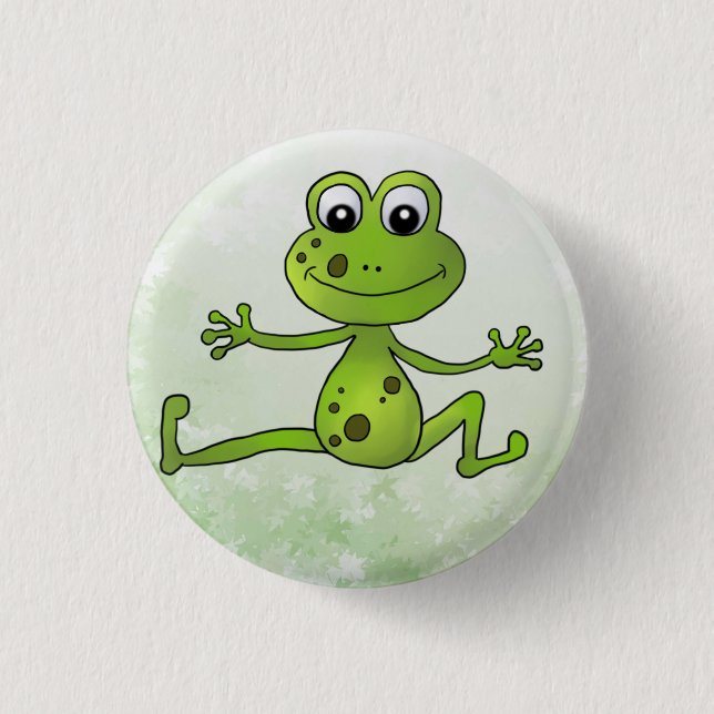 Bóton Redondo 2.54cm tanzender Frosch (Frente)