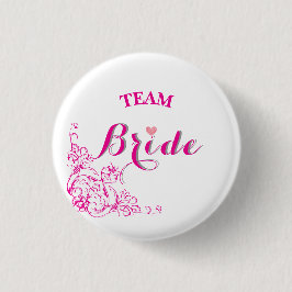 Bóton Redondo 2.54cm Team Bride ladkiwale badge Button