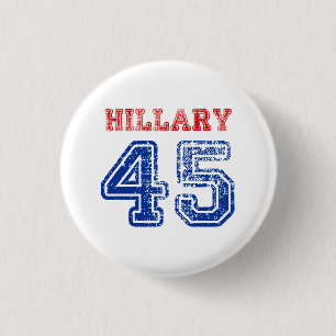 Bóton Redondo 2.54cm Team Hillary 45
