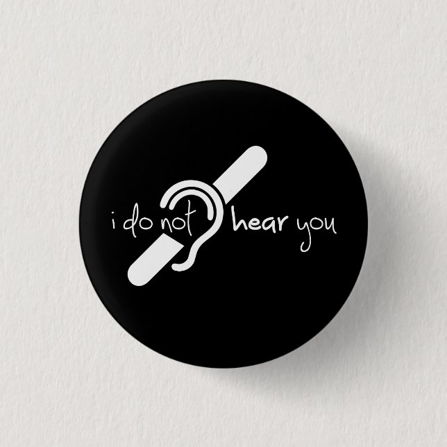 Bóton Redondo 2.54cm Tecido, espinheiro, doofheid, georverlies teken (Frente)