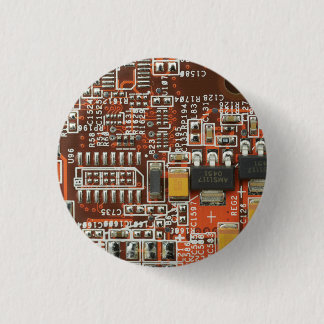 Bóton Redondo 2.54cm Tecnologia de Computador Chip Circuito
