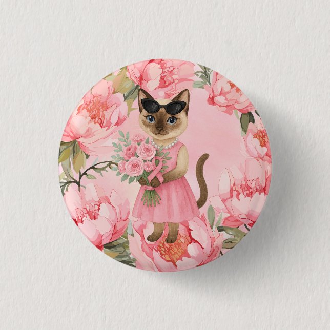 Bóton Redondo 2.54cm Temático "Sensibilização do Cancer da Mama" (Frente)