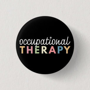 Bóton Redondo 2.54cm Terapeuta de Terapia Ocupacional COTA
