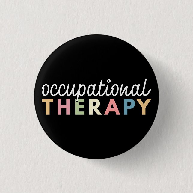 Bóton Redondo 2.54cm Terapeuta de Terapia Ocupacional COTA (Frente)