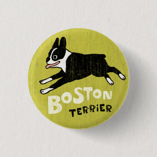 Bóton Redondo 2.54cm Terrier de Boston