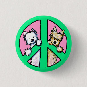 Bóton Redondo 2.54cm Terriers For Peace
