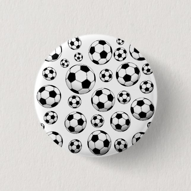 Bóton Redondo 2.54cm Teste padrão da bola de futebol (Frente)