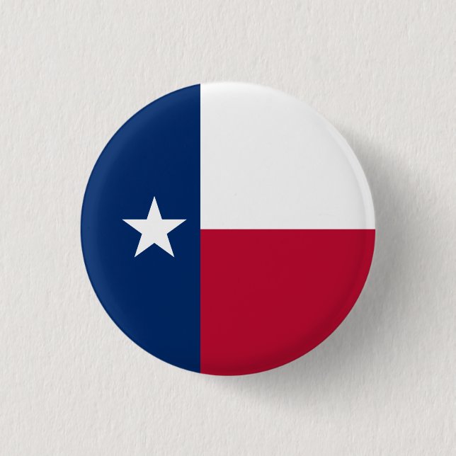 Bóton Redondo 2.54cm Texan Flag, Flag do Texas (Frente)