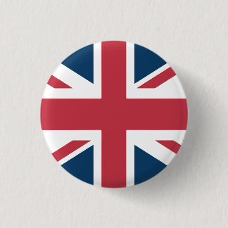 Bóton Redondo 2.54cm The Union Jack British Flag Button
