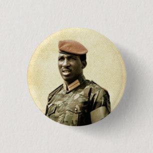 Bóton Redondo 2.54cm Thomas Sankara - Burkina Faso - presidente