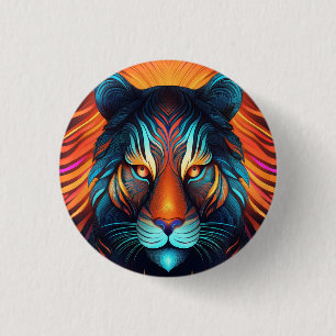Bóton Redondo 2.54cm Tiger Stare!
